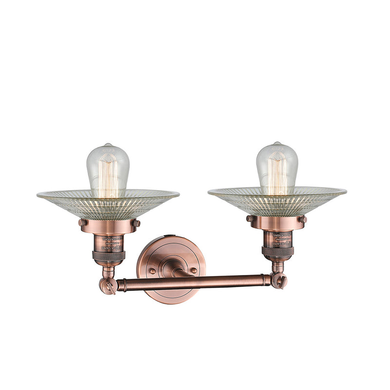 Innovations Lighting Halophane 2 Light Bath Vanity Light Part Of The Franklin Restoration Collection 208-AC-G2-LED