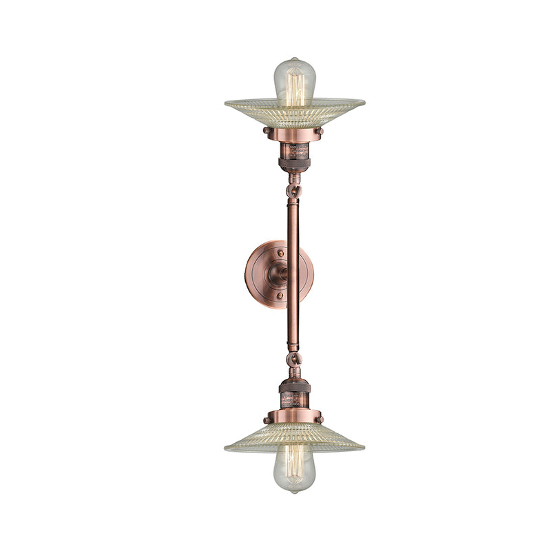 Innovations Lighting Halophane 2 Light Bath Vanity Light Part Of The Franklin Restoration Collection 208-AC-G2-LED