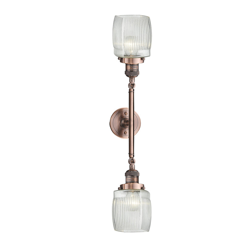 Innovations Lighting Colton 2 Light Bath Vanity Light Part Of The Franklin Restoration Collection 208-AC-G302