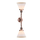 Innovations Lighting Large Cone 2 Light Bath Vanity Light Part Of The Franklin Restoration Collection 208-AC-G41-LED