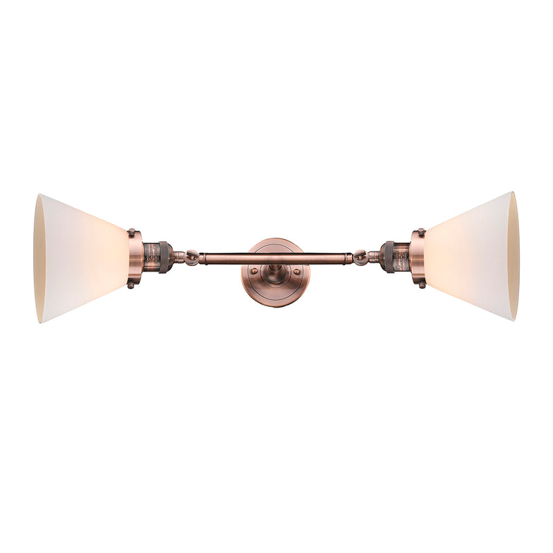 Innovations Lighting Large Cone 2 Light Bath Vanity Light Part Of The Franklin Restoration Collection 208-AC-G41-LED