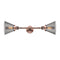 Innovations Lighting Large Cone 2 Light Bath Vanity Light Part Of The Franklin Restoration Collection 208-AC-G43-LED