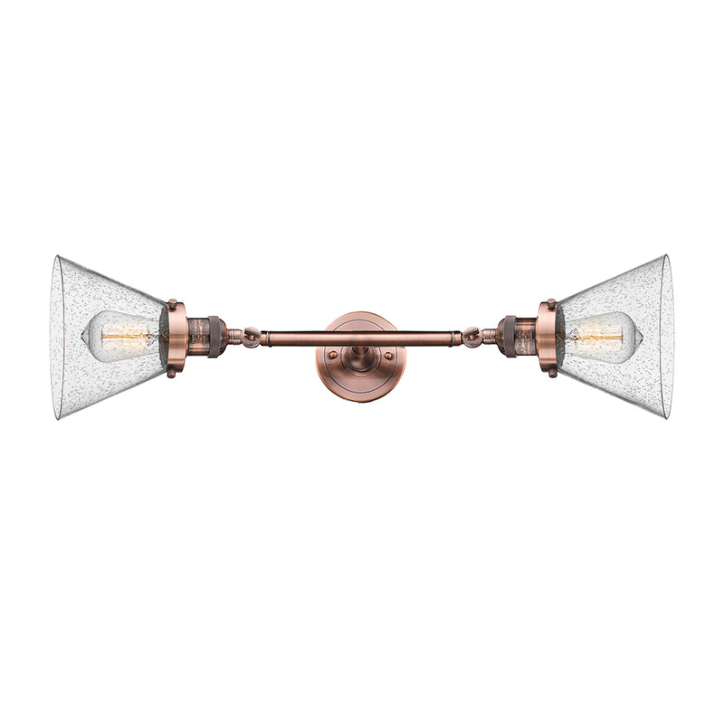 Innovations Lighting Large Cone 2 Light Bath Vanity Light Part Of The Franklin Restoration Collection 208-AC-G44-LED