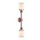 Innovations Lighting Small Bell 2 Light Bath Vanity Light Part Of The Franklin Restoration Collection 208-AC-G51-LED