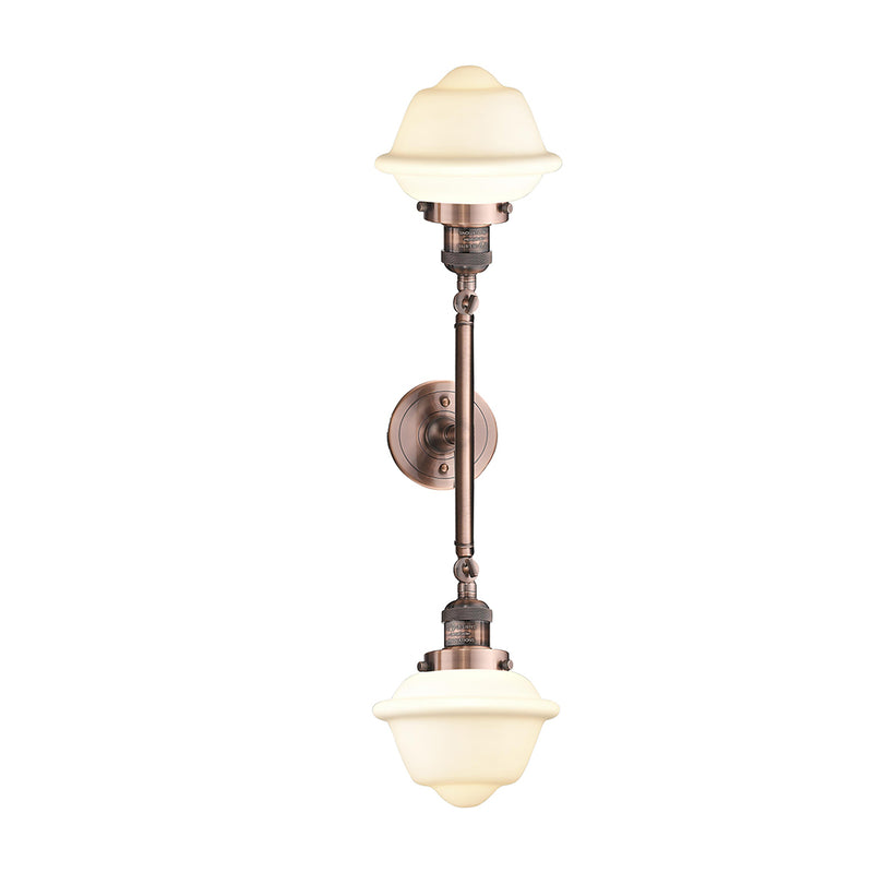 Innovations Lighting Small Oxford 2 Light Bath Vanity Light Part Of The Franklin Restoration Collection 208-AC-G531