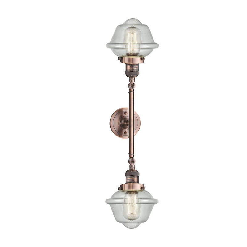 Innovations Lighting Small Oxford 2 Light Bath Vanity Light Part Of The Franklin Restoration Collection 208-AC-G534