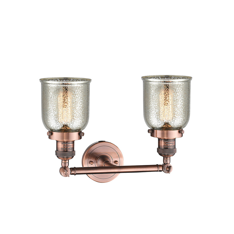 Innovations Lighting Small Bell 2 Light Bath Vanity Light Part Of The Franklin Restoration Collection 208-AC-G58-LED