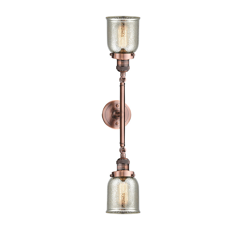 Innovations Lighting Small Bell 2 Light Bath Vanity Light Part Of The Franklin Restoration Collection 208-AC-G58-LED
