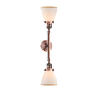 Innovations Lighting Small Cone 2 Light Bath Vanity Light Part Of The Franklin Restoration Collection 208-AC-G61-LED