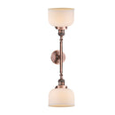 Innovations Lighting Large Bell 2 Light Bath Vanity Light Part Of The Franklin Restoration Collection 208-AC-G71-LED
