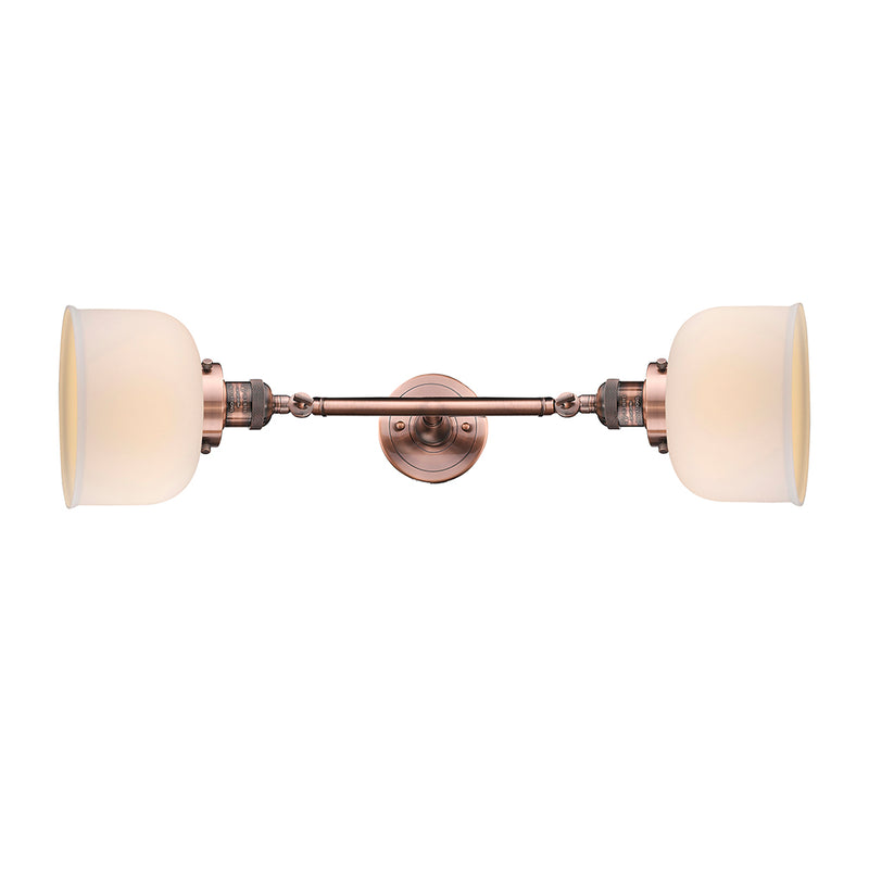 Innovations Lighting Large Bell 2 Light Bath Vanity Light Part Of The Franklin Restoration Collection 208-AC-G71-LED