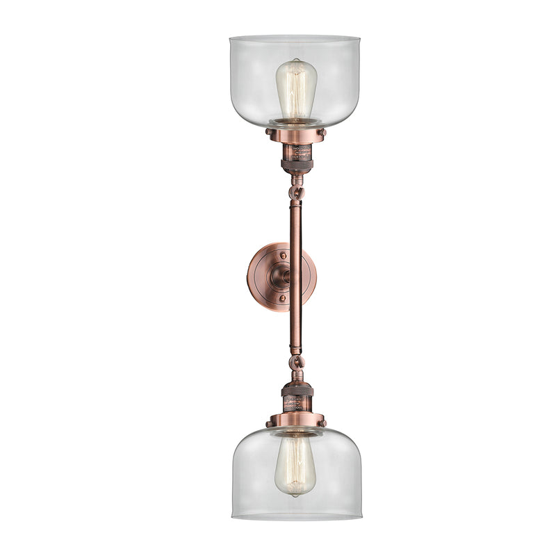 Innovations Lighting Large Bell 2 Light Bath Vanity Light Part Of The Franklin Restoration Collection 208-AC-G72