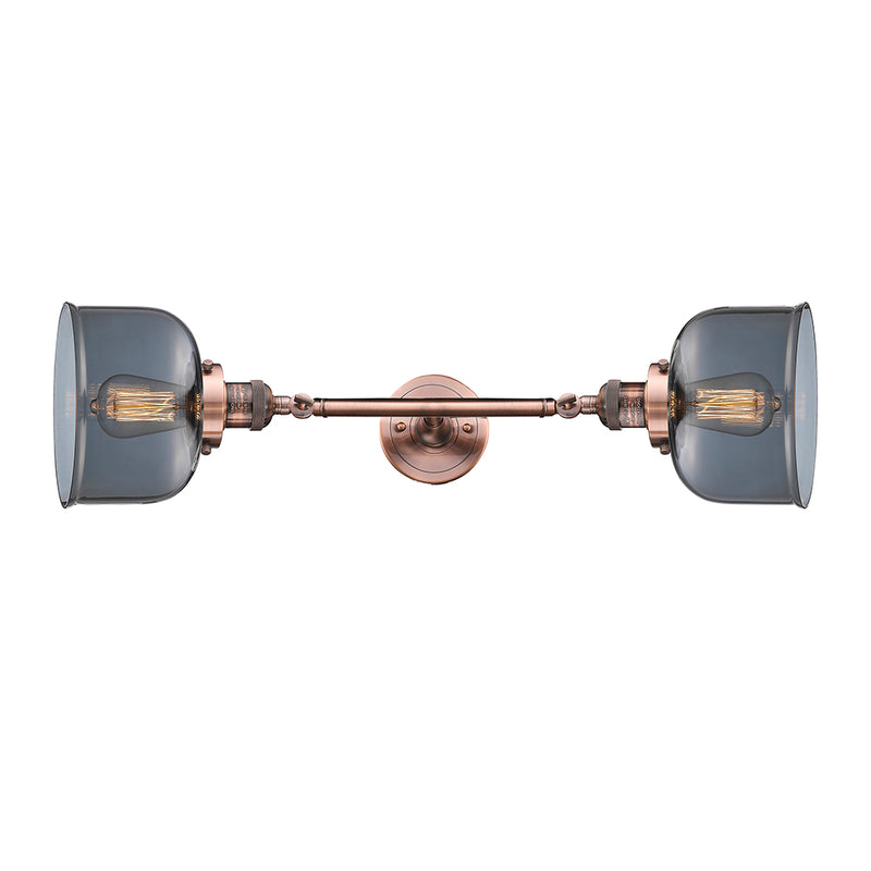Innovations Lighting Large Bell 2 Light Bath Vanity Light Part Of The Franklin Restoration Collection 208-AC-G73-LED