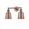 Addison Bath Vanity Light shown in the Antique Copper finish with a Antique Copper shade