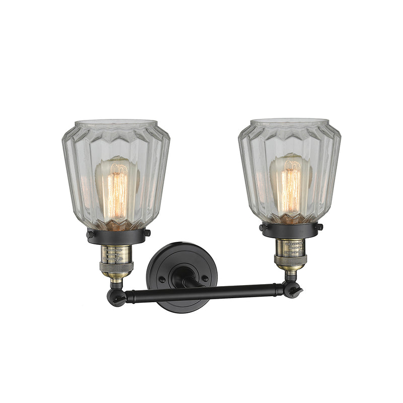 Innovations Lighting Chatham 2 Light Bath Vanity Light Part Of The Franklin Restoration Collection 208-BAB-G142