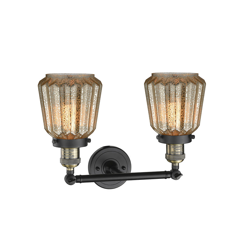 Innovations Lighting Chatham 2 Light Bath Vanity Light Part Of The Franklin Restoration Collection 208-BAB-G146-LED