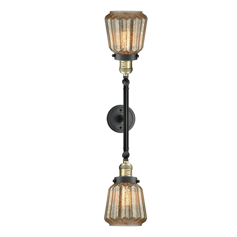 Innovations Lighting Chatham 2 Light Bath Vanity Light Part Of The Franklin Restoration Collection 208-BAB-G146-LED