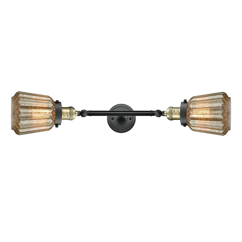 Innovations Lighting Chatham 2 Light Bath Vanity Light Part Of The Franklin Restoration Collection 208-BAB-G146
