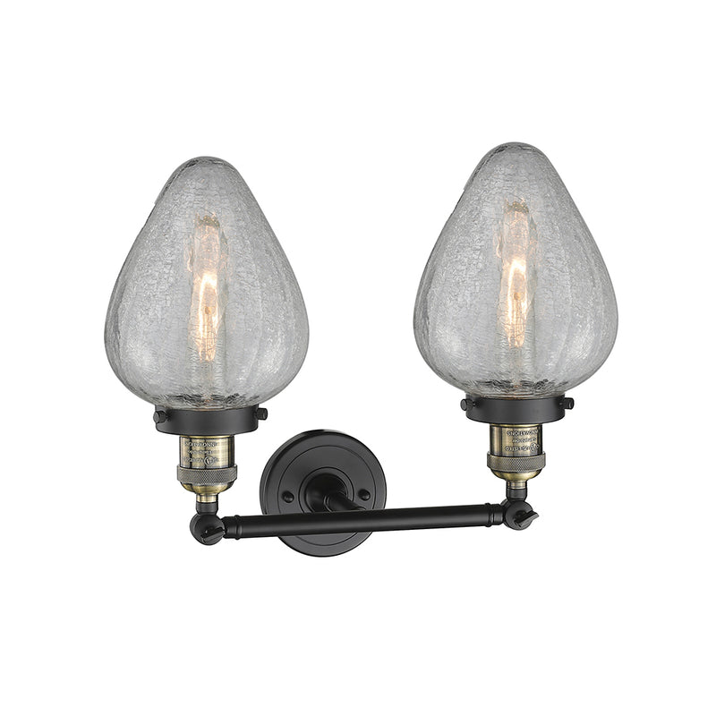 Innovations Lighting Geneseo 2 Light Bath Vanity Light Part Of The Franklin Restoration Collection 208-BAB-G165-LED