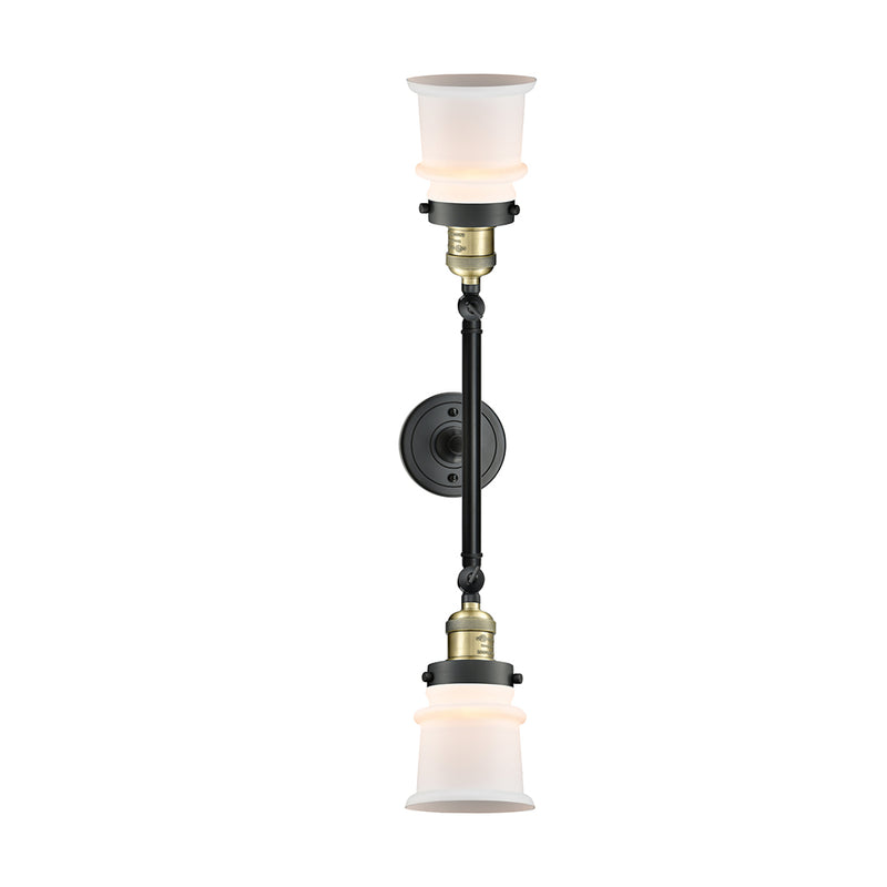 Innovations Lighting Small Canton 2 Light Bath Vanity Light Part Of The Franklin Restoration Collection 208-BAB-G181S