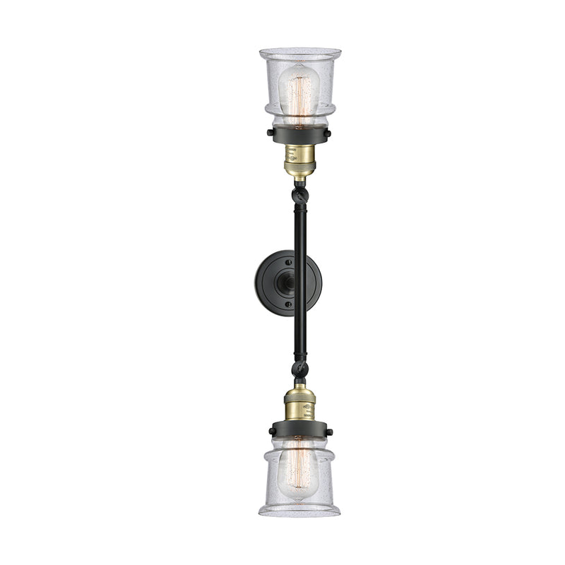 Innovations Lighting Small Canton 2 Light Bath Vanity Light Part Of The Franklin Restoration Collection 208-BAB-G184S-LED