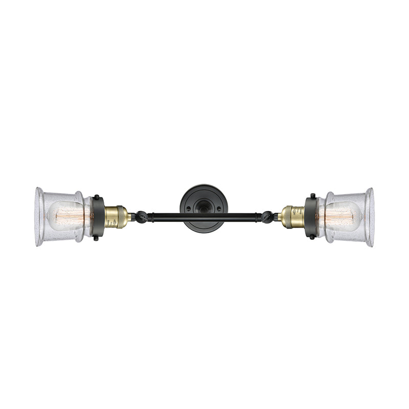 Innovations Lighting Small Canton 2 Light Bath Vanity Light Part Of The Franklin Restoration Collection 208-BAB-G184S-LED