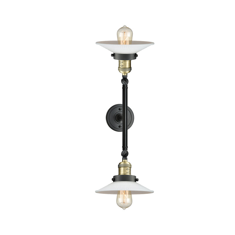 Innovations Lighting Halophane 2 Light Bath Vanity Light Part Of The Franklin Restoration Collection 208-BAB-G1-LED