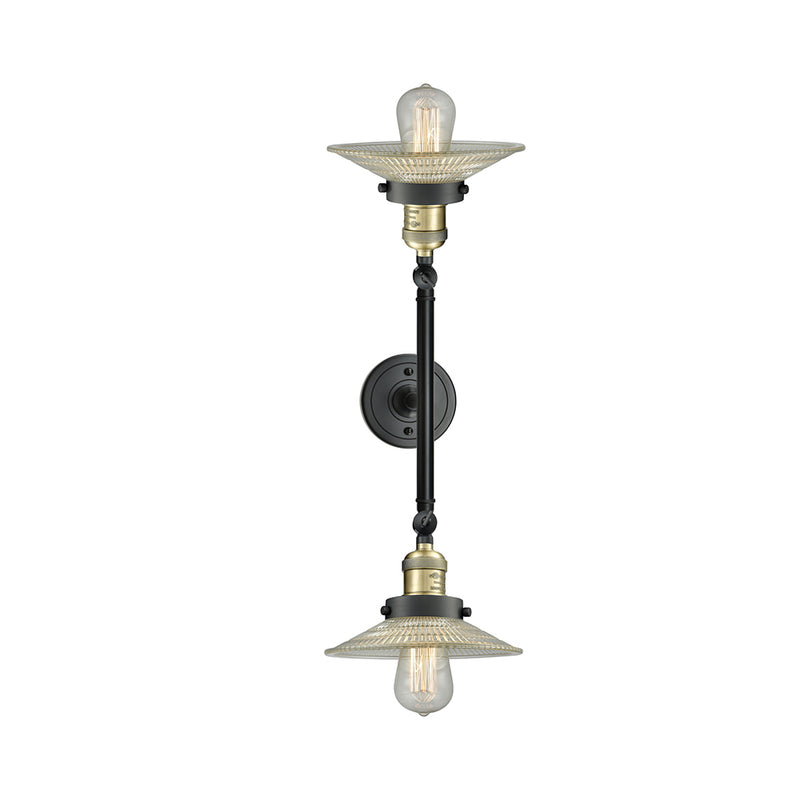 Innovations Lighting Halophane 2 Light Bath Vanity Light Part Of The Franklin Restoration Collection 208-BAB-G2-LED