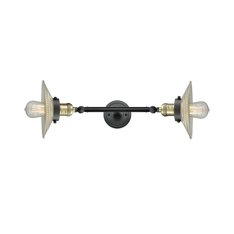 Innovations Lighting Halophane 2 Light Bath Vanity Light Part Of The Franklin Restoration Collection 208-BAB-G2-LED