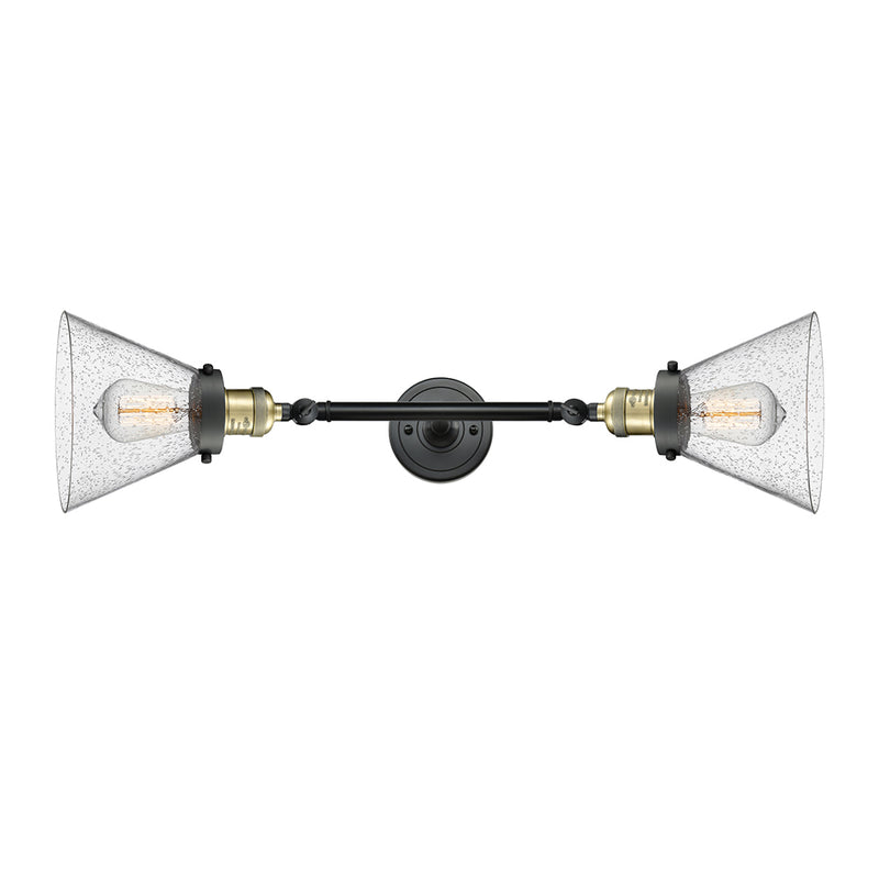 Innovations Lighting Large Cone 2 Light Bath Vanity Light Part Of The Franklin Restoration Collection 208-BAB-G44-LED