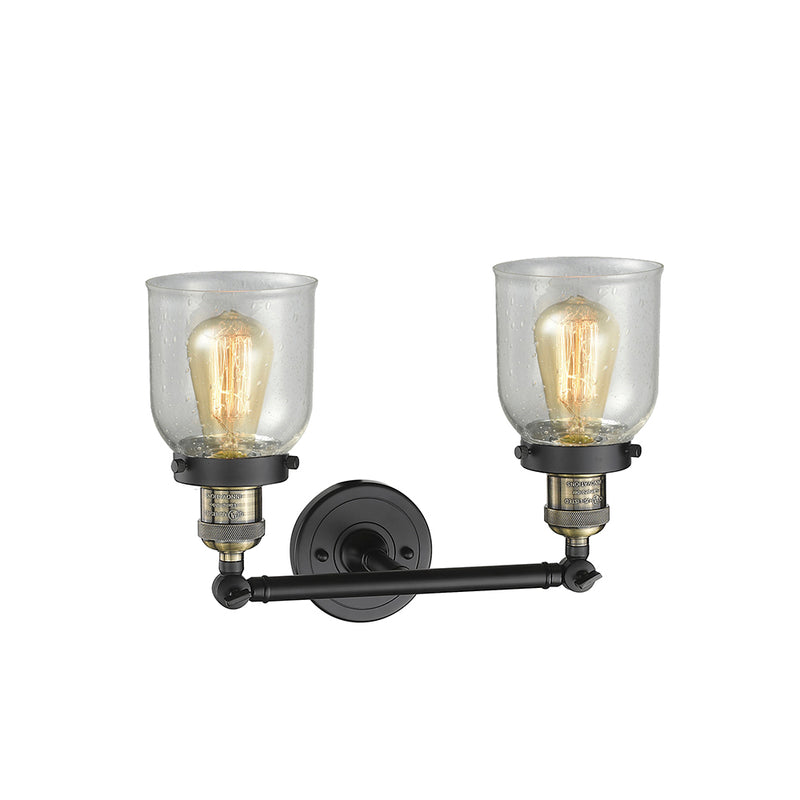 Innovations Lighting Small Bell 2 Light Bath Vanity Light Part Of The Franklin Restoration Collection 208-BAB-G54-LED
