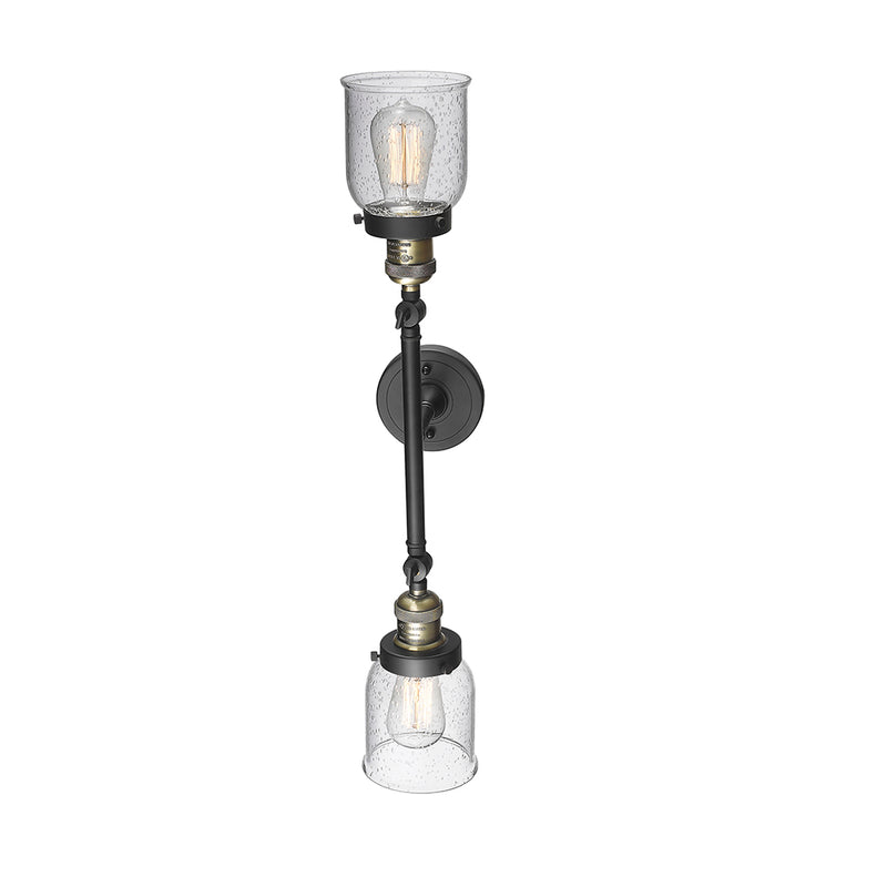 Innovations Lighting Small Bell 2 Light Bath Vanity Light Part Of The Franklin Restoration Collection 208-BAB-G54