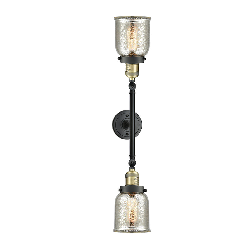 Innovations Lighting Small Bell 2 Light Bath Vanity Light Part Of The Franklin Restoration Collection 208-BAB-G58-LED