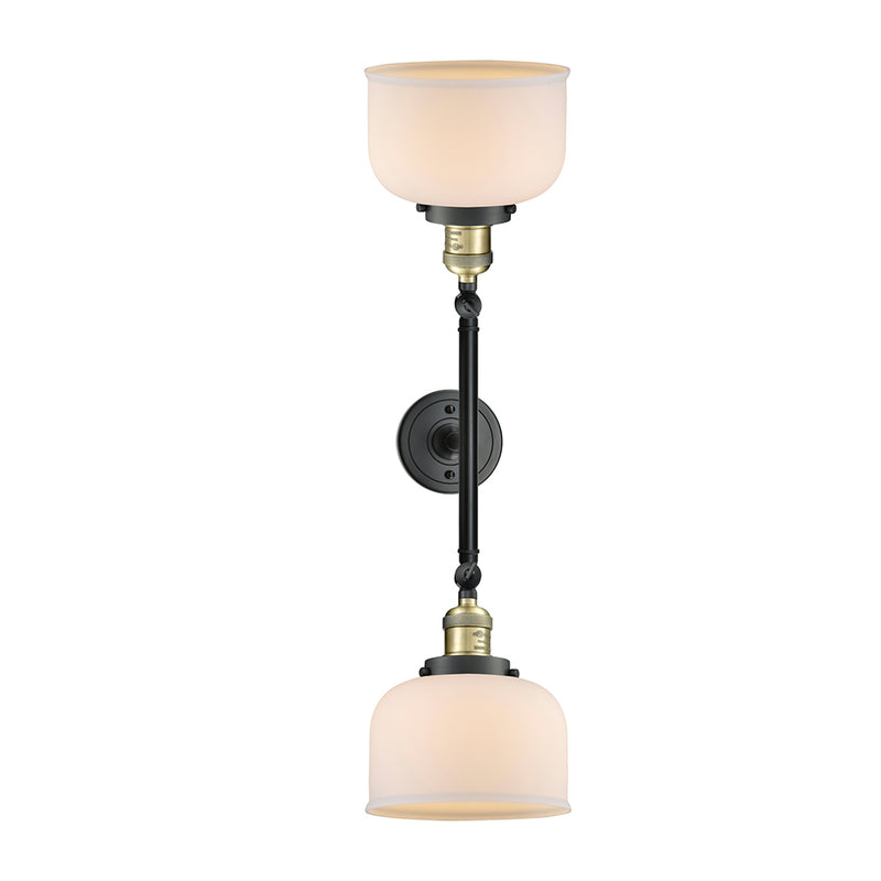 Innovations Lighting Large Bell 2 Light Bath Vanity Light Part Of The Franklin Restoration Collection 208-BAB-G71-LED