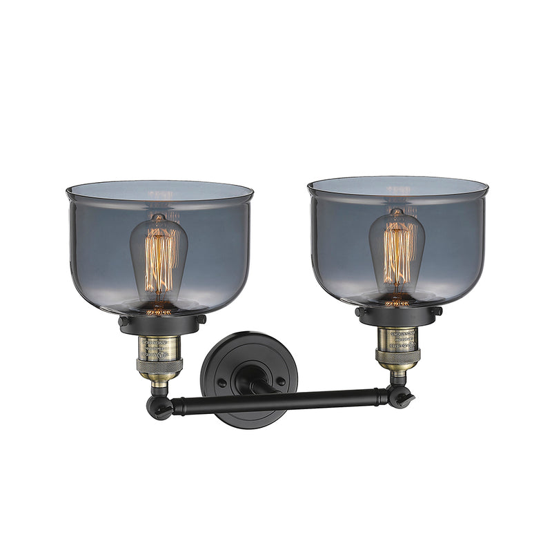 Innovations Lighting Large Bell 2 Light Bath Vanity Light Part Of The Franklin Restoration Collection 208-BAB-G73-LED