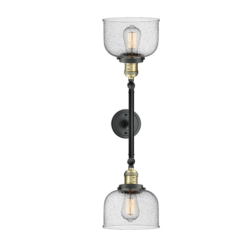 Innovations Lighting Large Bell 2 Light Bath Vanity Light Part Of The Franklin Restoration Collection 208-BAB-G74-LED