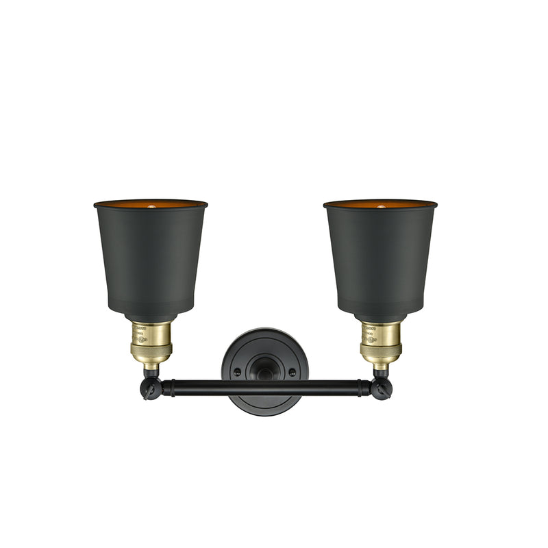 Innovations Lighting Addison 2 Light Bath Vanity Light Part Of The Franklin Restoration Collection 208-BAB-M9-BK