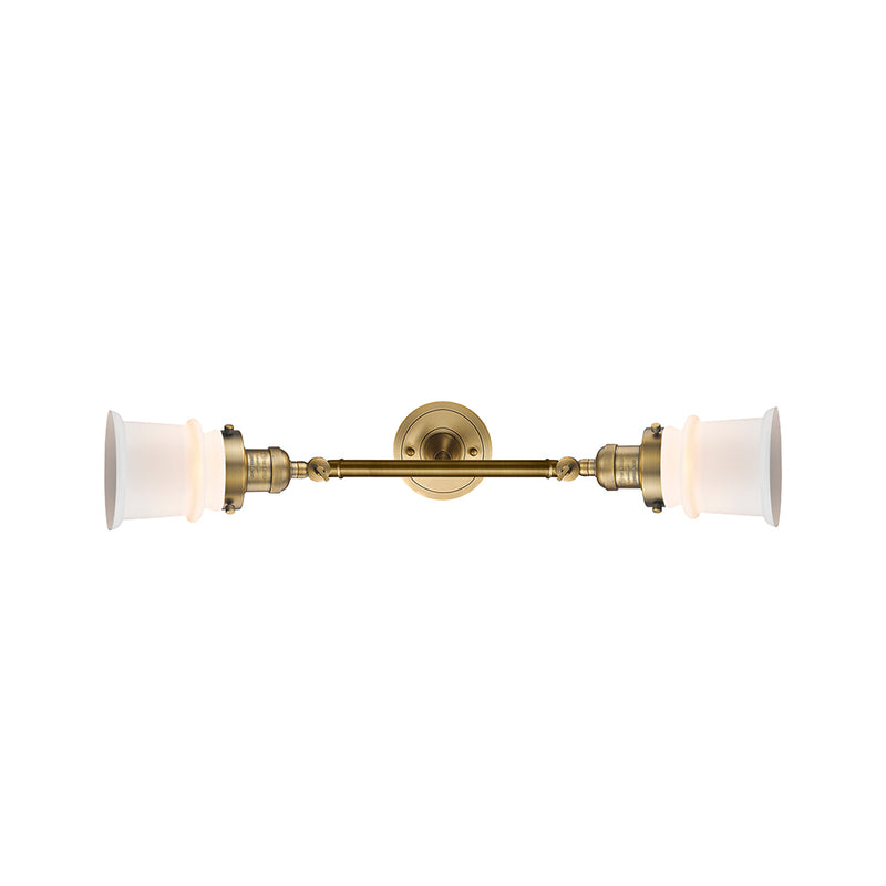 Innovations Lighting Small Canton 2 Light Bath Vanity Light Part Of The Franklin Restoration Collection 208-BB-G181S
