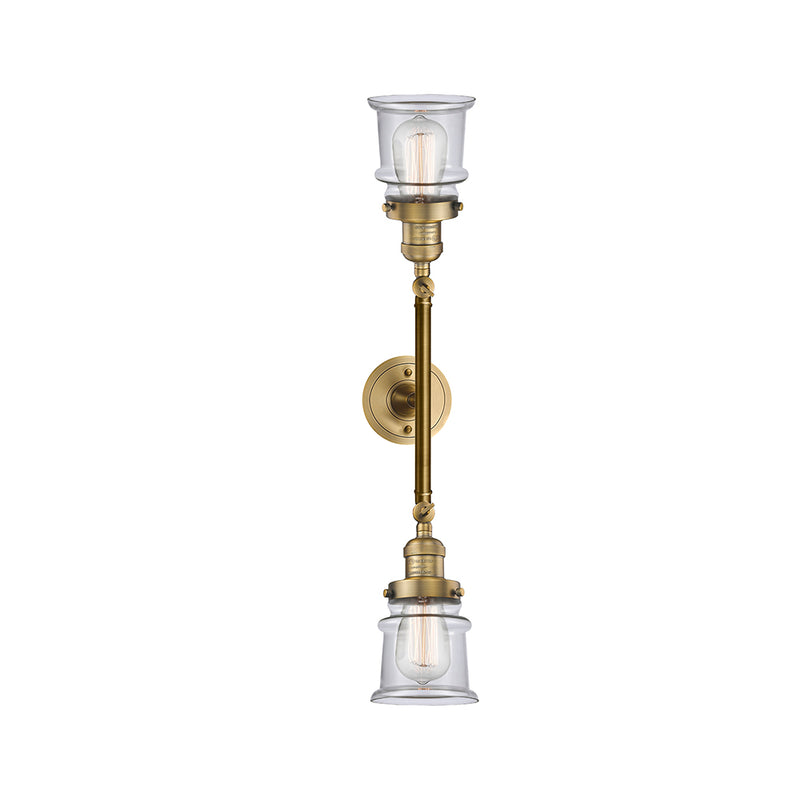 Innovations Lighting Small Canton 2 Light Bath Vanity Light Part Of The Franklin Restoration Collection 208-BB-G182S-LED