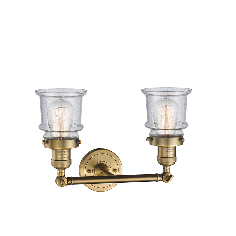 Innovations Lighting Small Canton 2 Light Bath Vanity Light Part Of The Franklin Restoration Collection 208-BB-G184S-LED