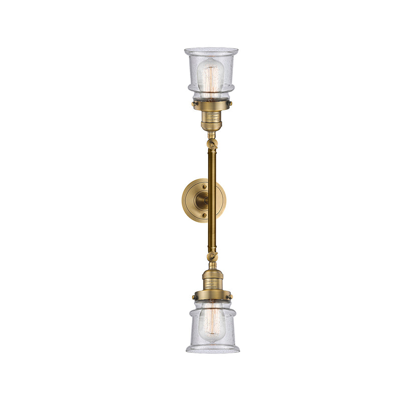 Innovations Lighting Small Canton 2 Light Bath Vanity Light Part Of The Franklin Restoration Collection 208-BB-G184S