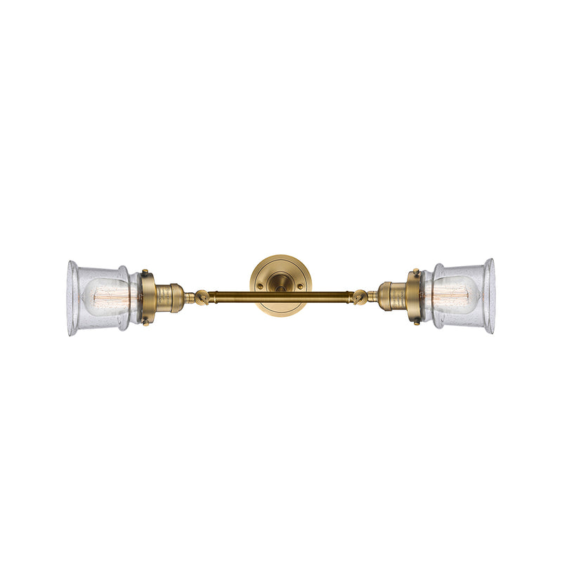 Innovations Lighting Small Canton 2 Light Bath Vanity Light Part Of The Franklin Restoration Collection 208-BB-G184S-LED