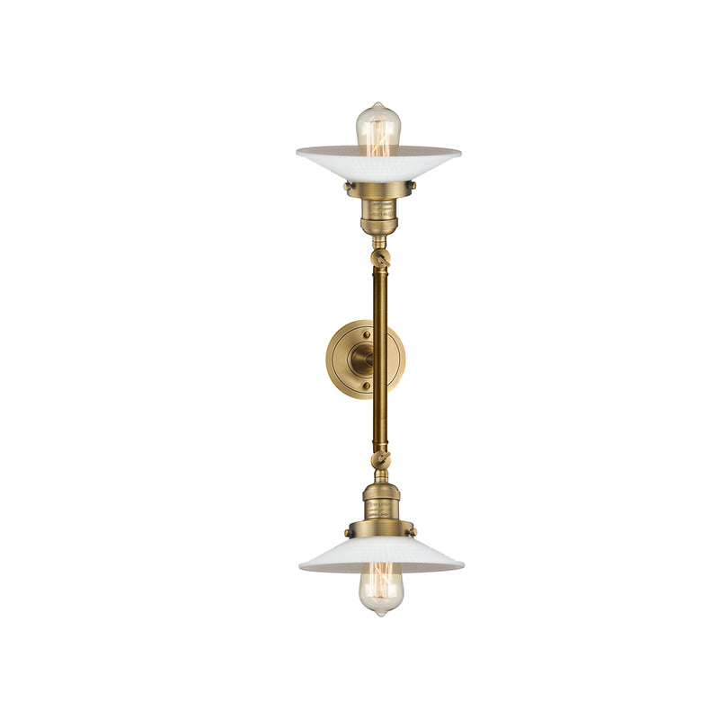 Innovations Lighting Halophane 2 Light Bath Vanity Light Part Of The Franklin Restoration Collection 208-BB-G1-LED