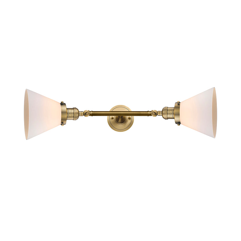 Innovations Lighting Large Cone 2 Light Bath Vanity Light Part Of The Franklin Restoration Collection 208-BB-G41