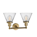 Innovations Lighting Large Cone 2 Light Bath Vanity Light Part Of The Franklin Restoration Collection 208-BB-G42-LED