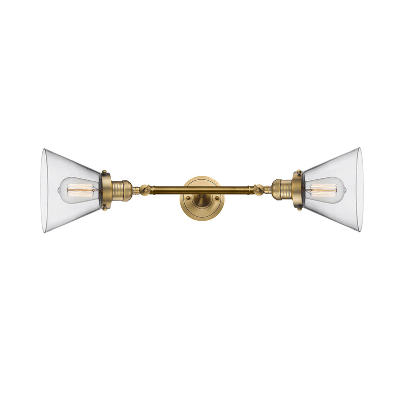 Innovations Lighting Large Cone 2 Light Bath Vanity Light Part Of The Franklin Restoration Collection 208-BB-G42-LED
