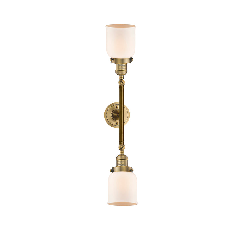 Innovations Lighting Small Bell 2 Light Bath Vanity Light Part Of The Franklin Restoration Collection 208-BB-G51