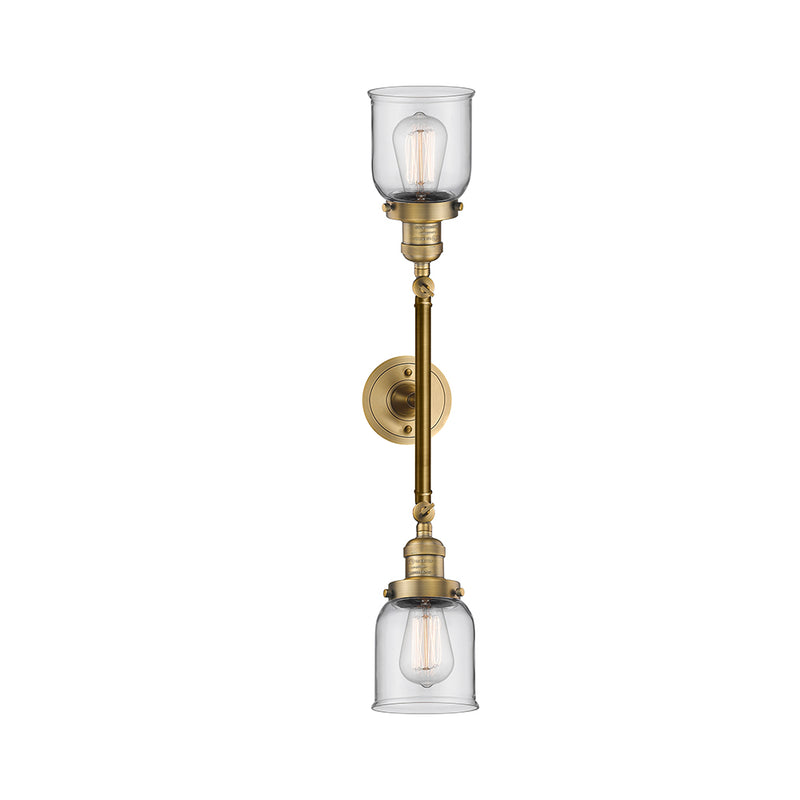 Innovations Lighting Small Bell 2 Light Bath Vanity Light Part Of The Franklin Restoration Collection 208-BB-G52-LED