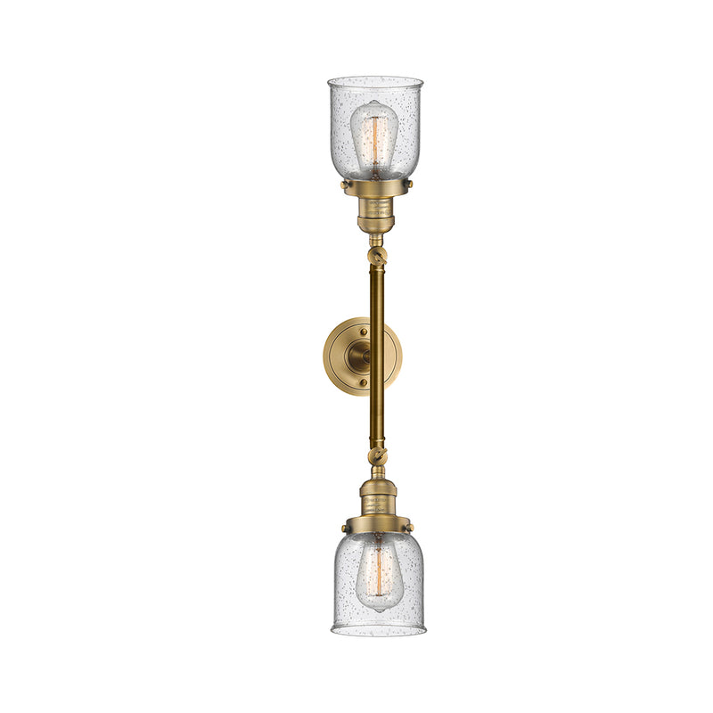 Innovations Lighting Small Bell 2 Light Bath Vanity Light Part Of The Franklin Restoration Collection 208-BB-G54