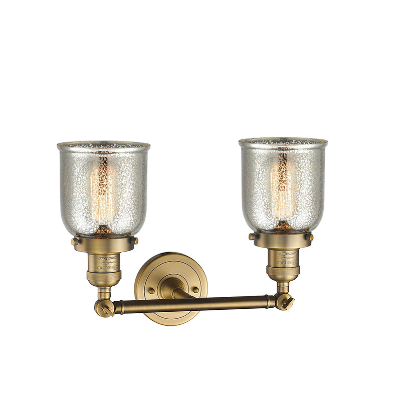 Innovations Lighting Small Bell 2 Light Bath Vanity Light Part Of The Franklin Restoration Collection 208-BB-G58